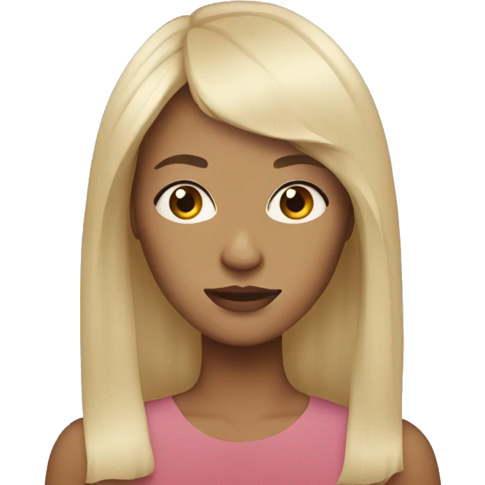 White women with curtain bangs emoji