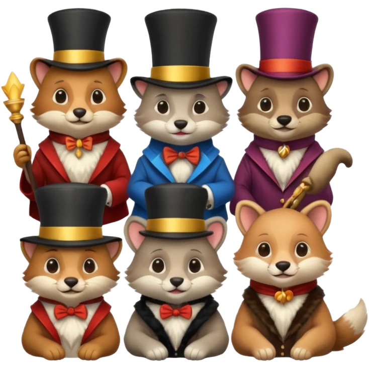 magician animals emoji
