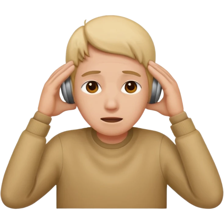 Covering ears emoji