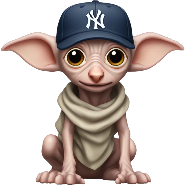 dobby with New York yankees cap emoji