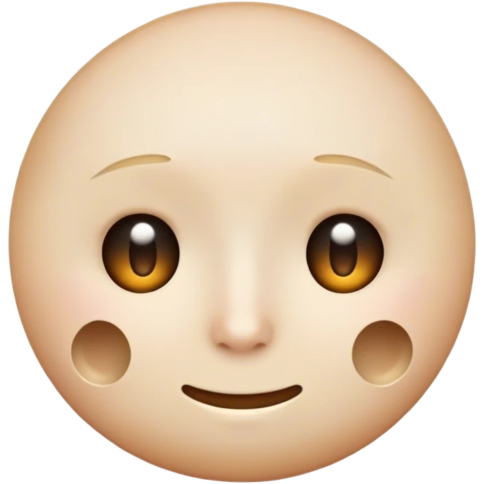 neutral face emoji with small hole at bottom  emoji