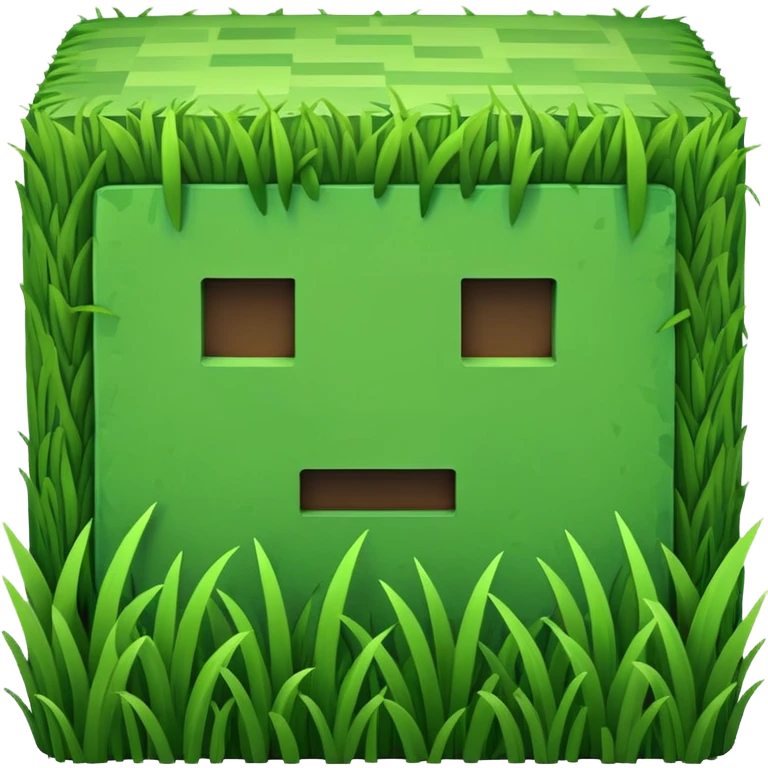 Minecraft grass block emoji
