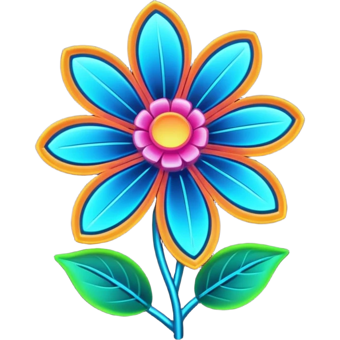 Computer Flower emoji