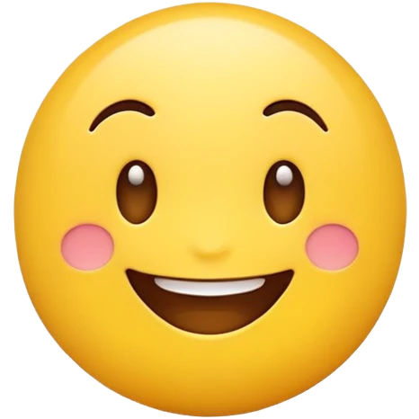 A cute 2D cartoon-style emoji emoji