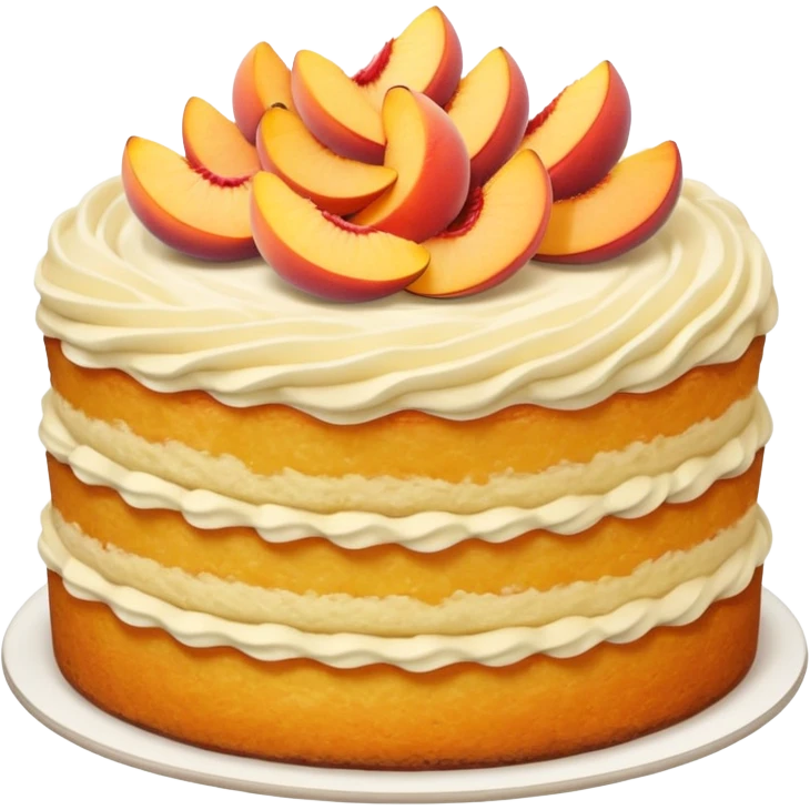 peach cake emoji