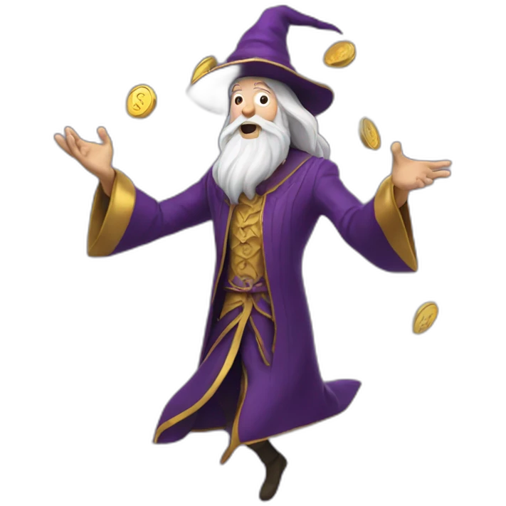 wizzard making money levitate emoji