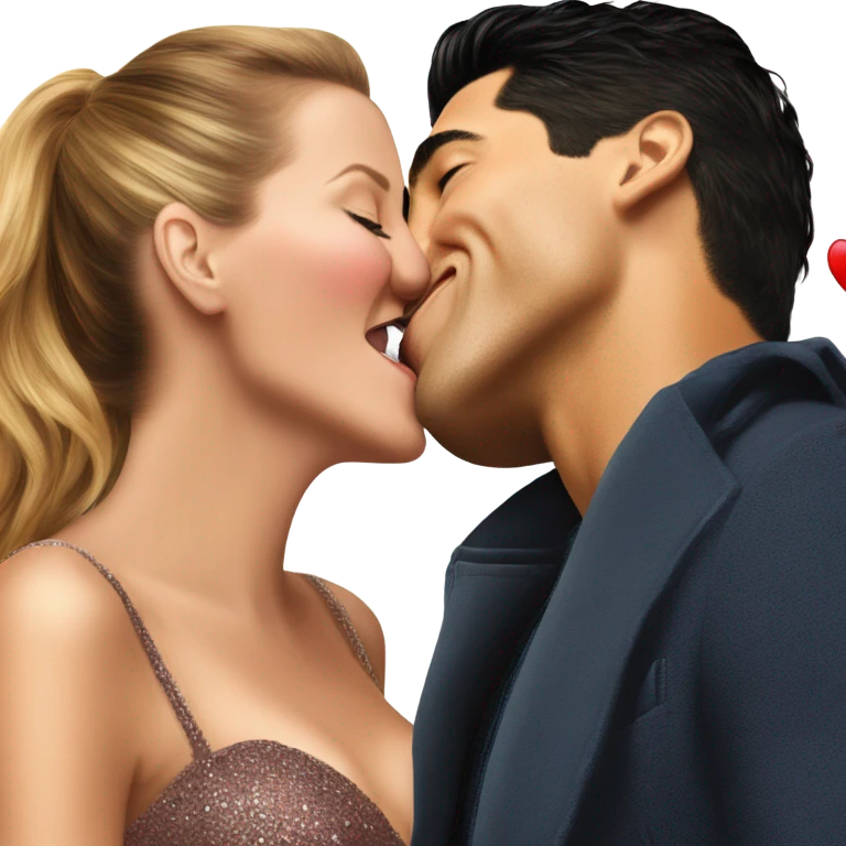 Mario Lopez kissing Blake lively emoji
