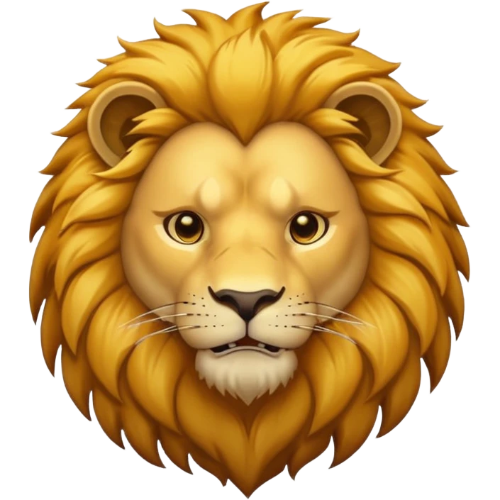 Dangerous lion emoji