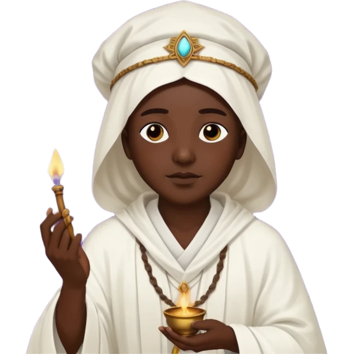 Ancient Healers with Incense Smoke emoji