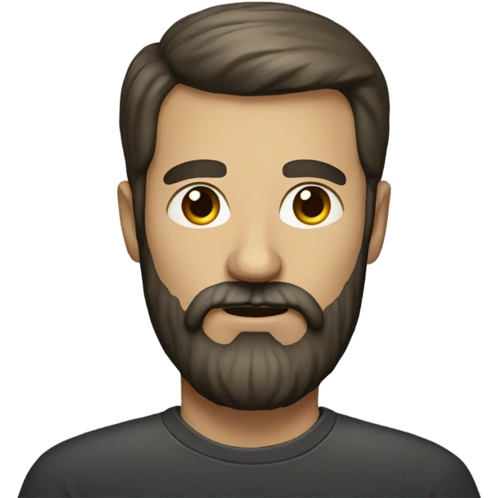 portrait of a bearded man emoji