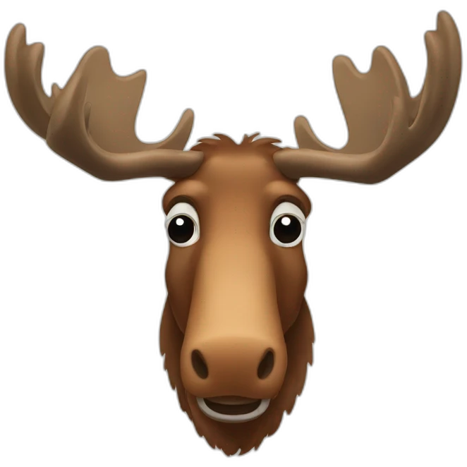 moose face emoji