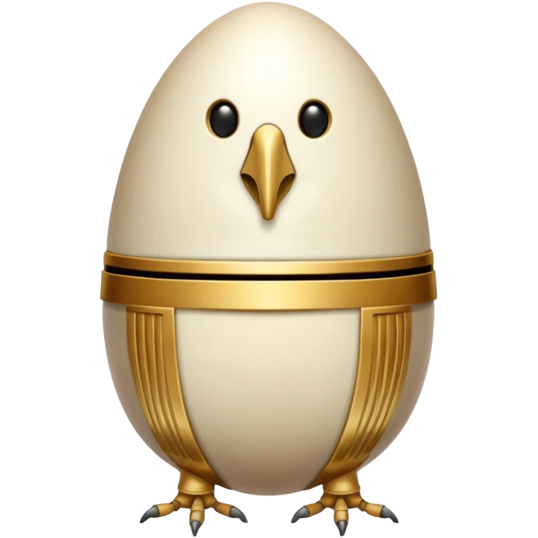 eqyptian god medjed with legs egg shaped emoji