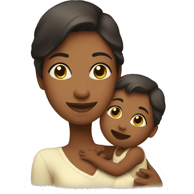 Mother with her Baby  emoji