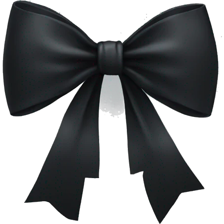 black bow emoji