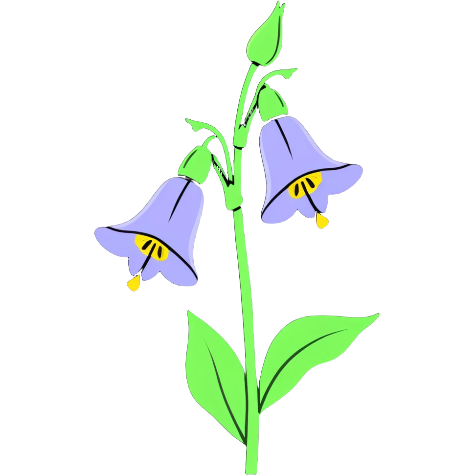Canterbury bells flower emoji