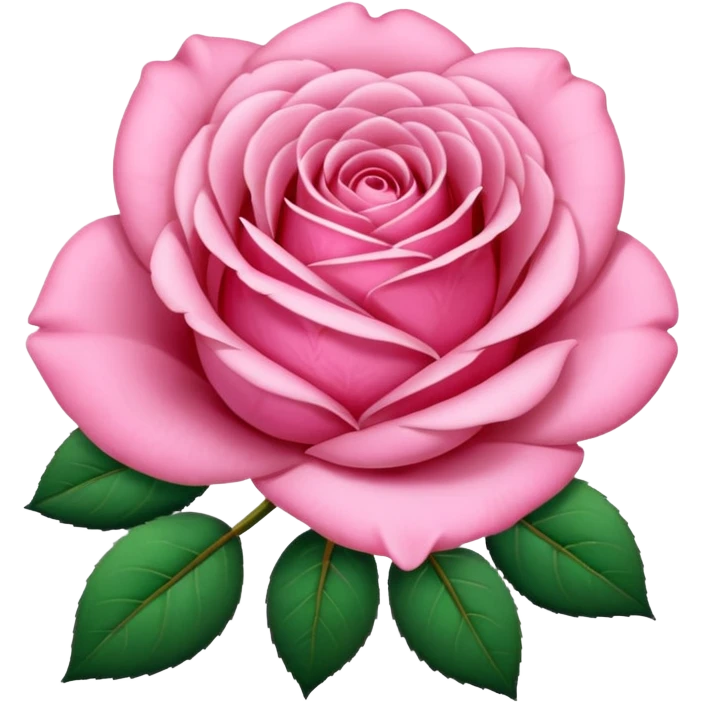 Pink rose emoji