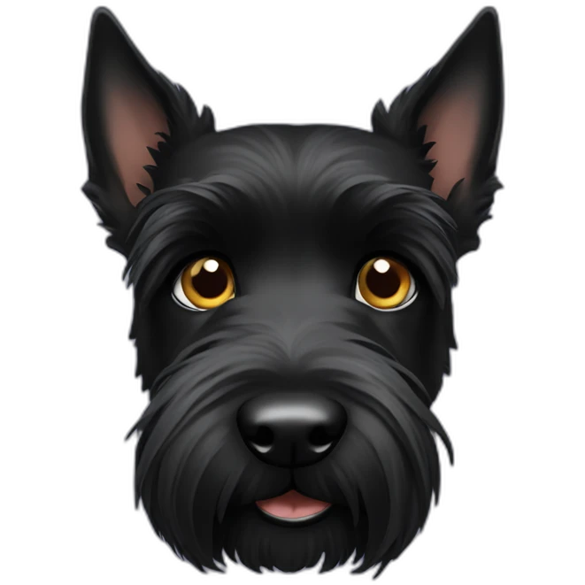 Scottish terrier blackeye black emoji