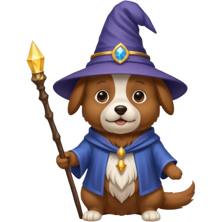 Dog wizard emoji