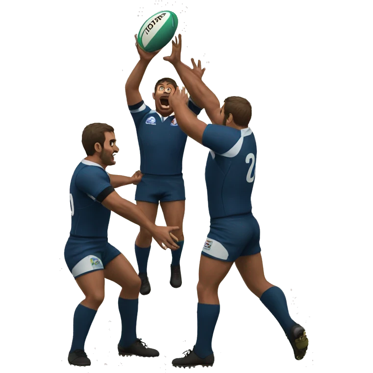 Rugby Lineout  emoji