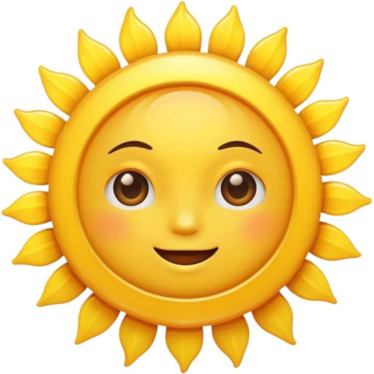 Sun in sky emoji