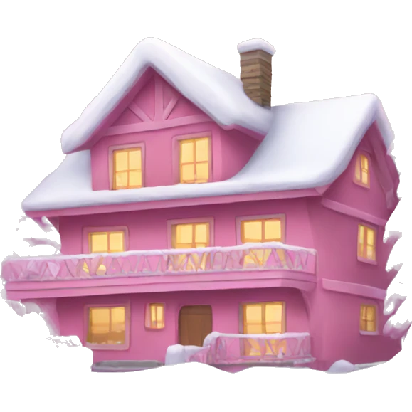 Pink winter wonderland  emoji