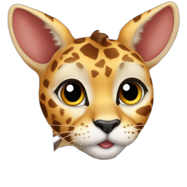 Giraffe cat emoji