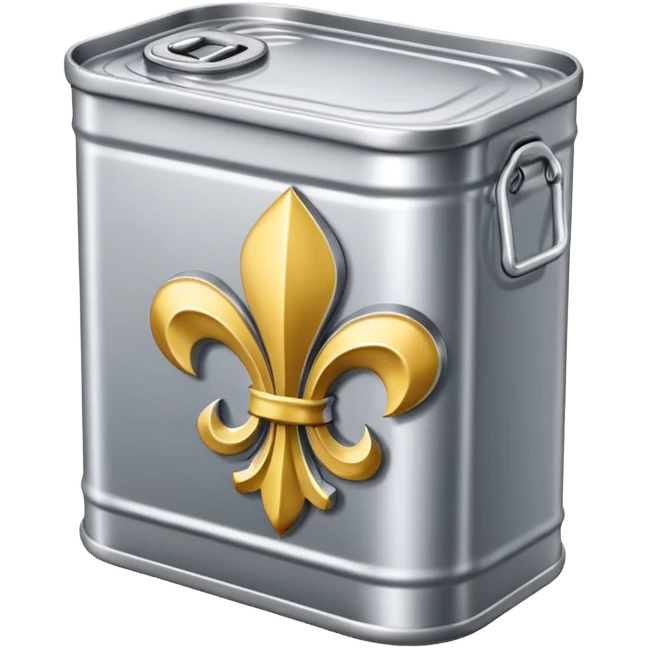 can of SPAM with Fleur de lis emoji