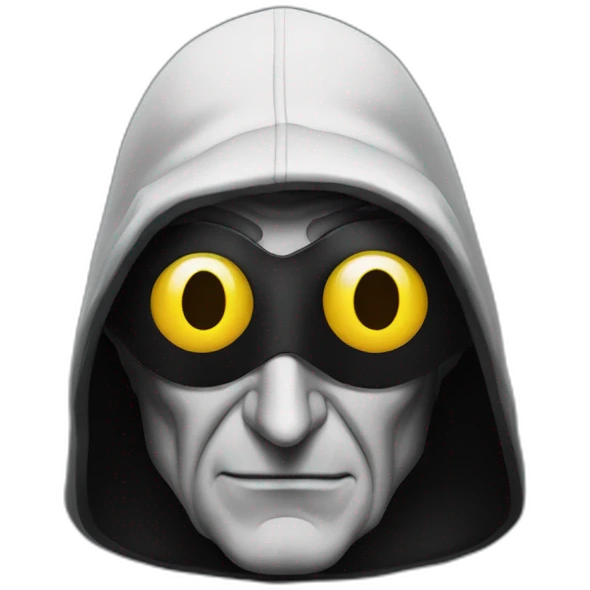 marty feldman black hood cross-eyed emoji