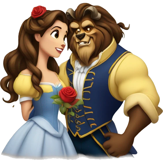 Beauty and the beast emoji