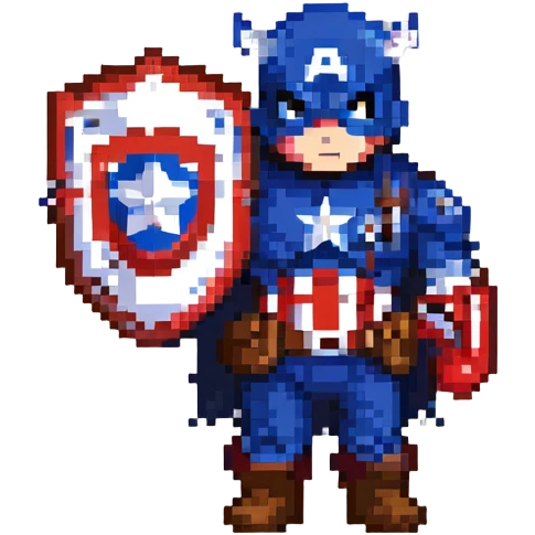 Captain America with shield emoji