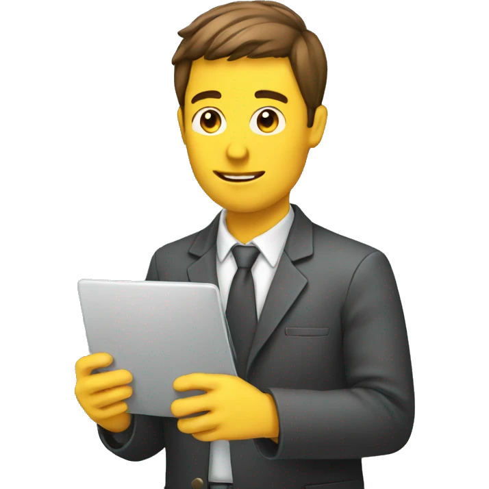 person sending email emoji