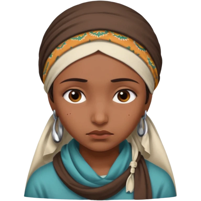 indian girl who is sad emoji