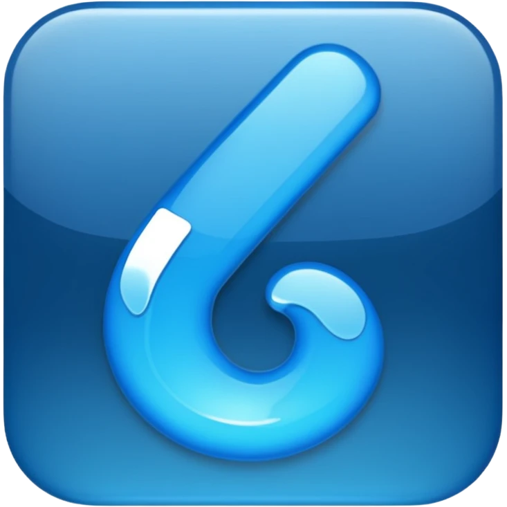 Nota musical en azul emoji