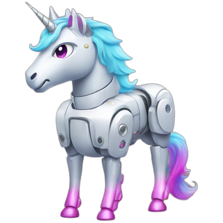 robot unicorn emoji