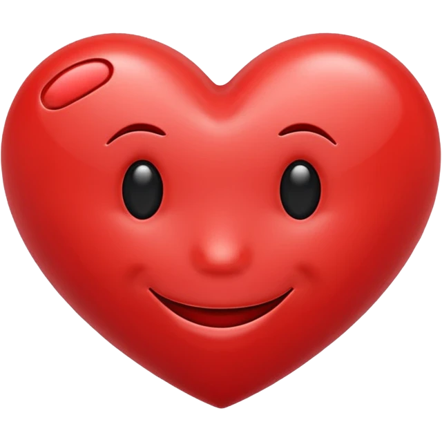 Heart with smiley face emoji