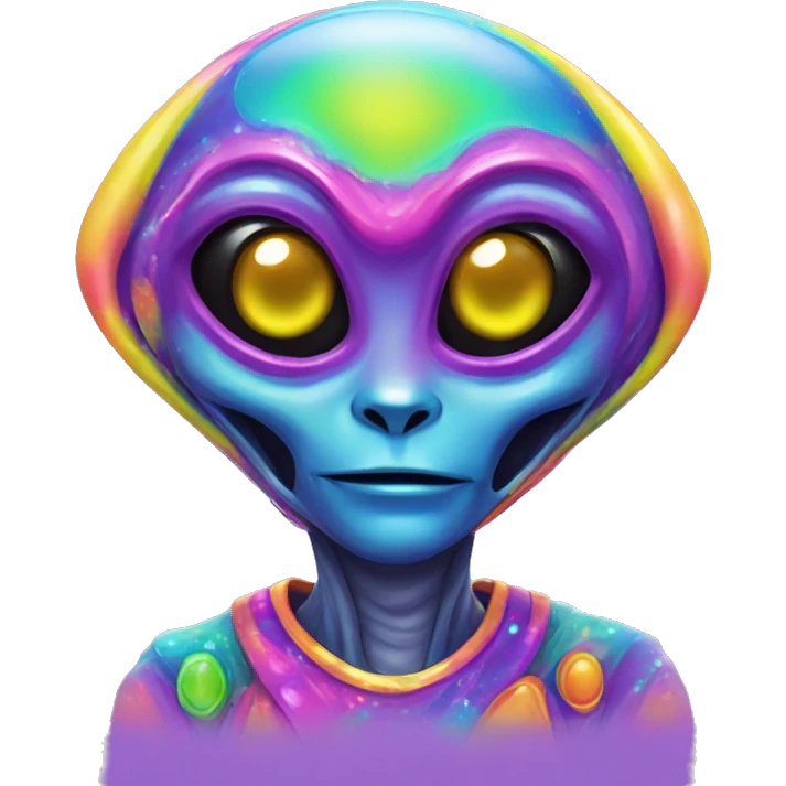 Lisa frank alien emoji