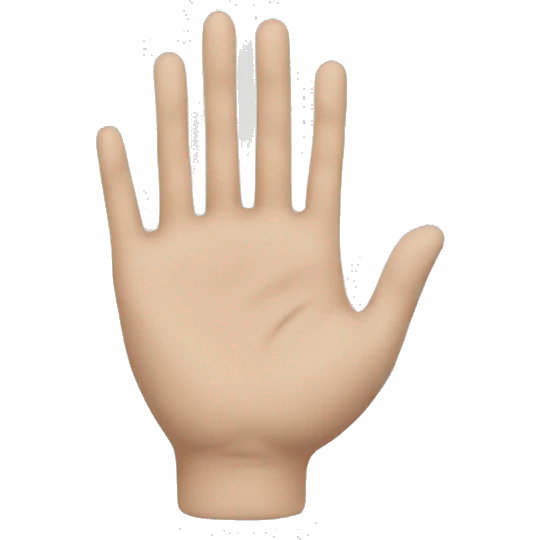 Wednesday hand emoji