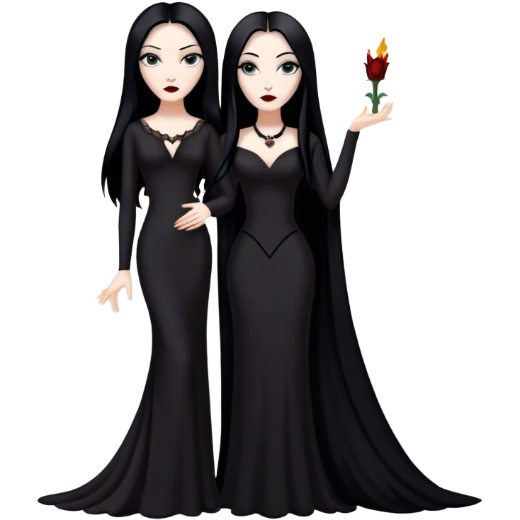 Morticia Addams emoji