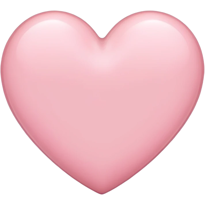 light pink heart  emoji