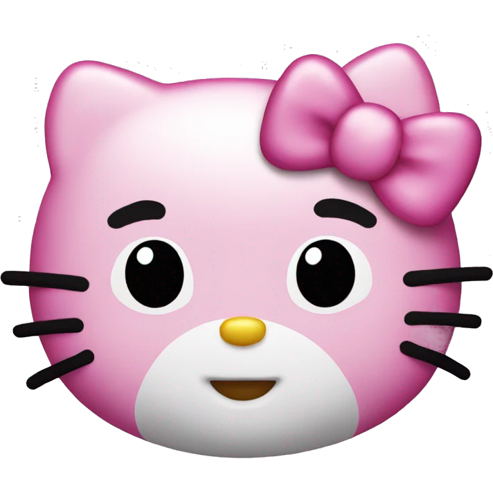 Hello kitty pink emoji