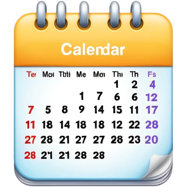 calendar emoji