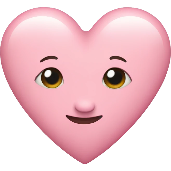 a pastel pink heart  emoji
