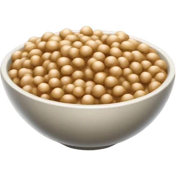 a bowl of japanese natto emoji