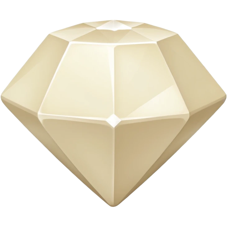 diamond shape carved from ivory. square tilted 45 degrees emoji