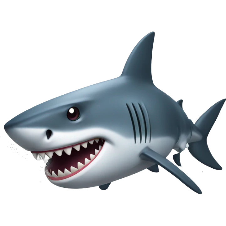 A shark that’s evil and funny  emoji
