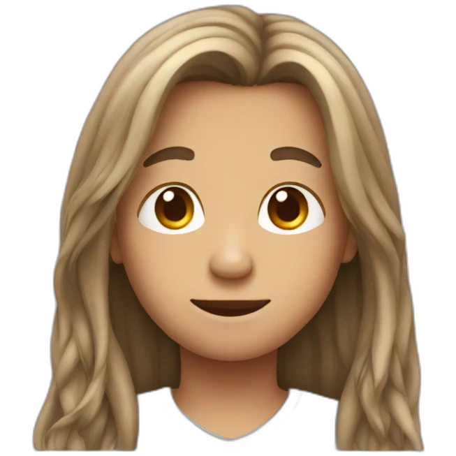 Boy with a long hair emoji