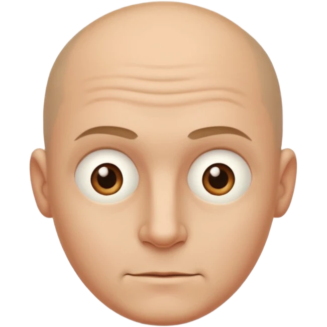 Generate a sarcastic emoji or sticker in a minimal flat-design style.  
The emoji should display a confident “nah, not today” attitude:  
- raised eyebrow  
- slight smirk  
- subtle eye-roll or side glance  
- rounded man face, without hair, ears emoji