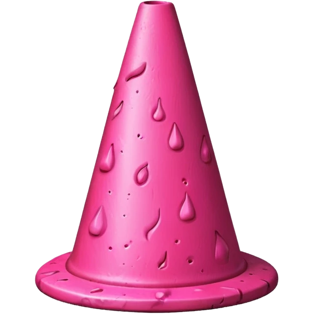 pink lava traffic cone emoji