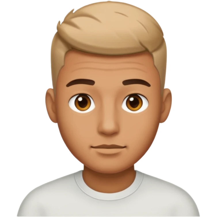 Man with short fade emoji