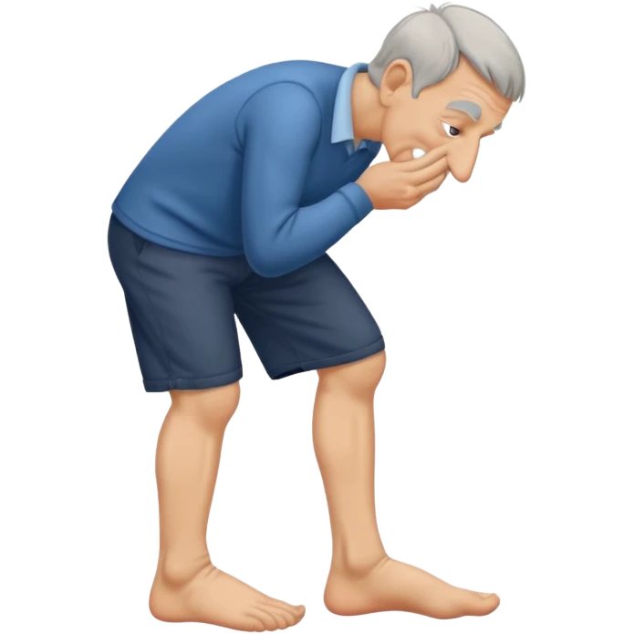 Man Sniffing feet emoji